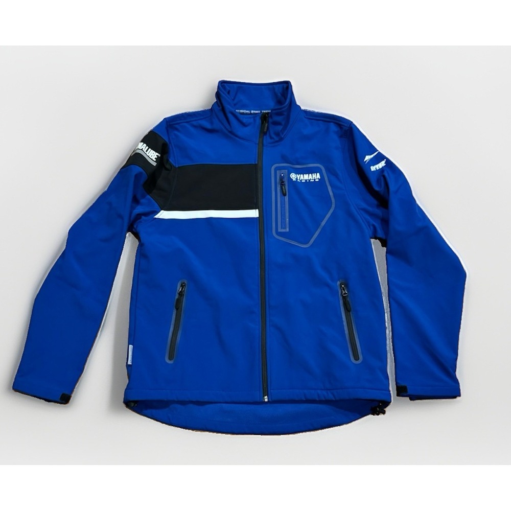 Yamaha Racing Team Paddock Blue Softshell Technical Jacket L Rare
